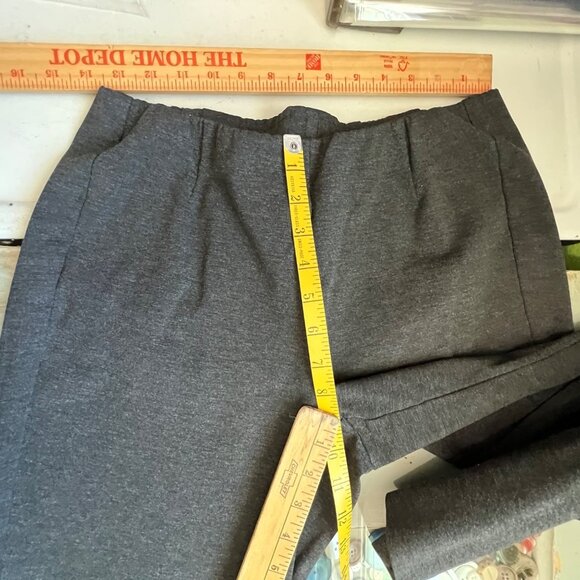 J Jill Pants Size Medium Petite Ponte Slim Crop Elastic Waist Minimal Classic - Picture 3 of 9